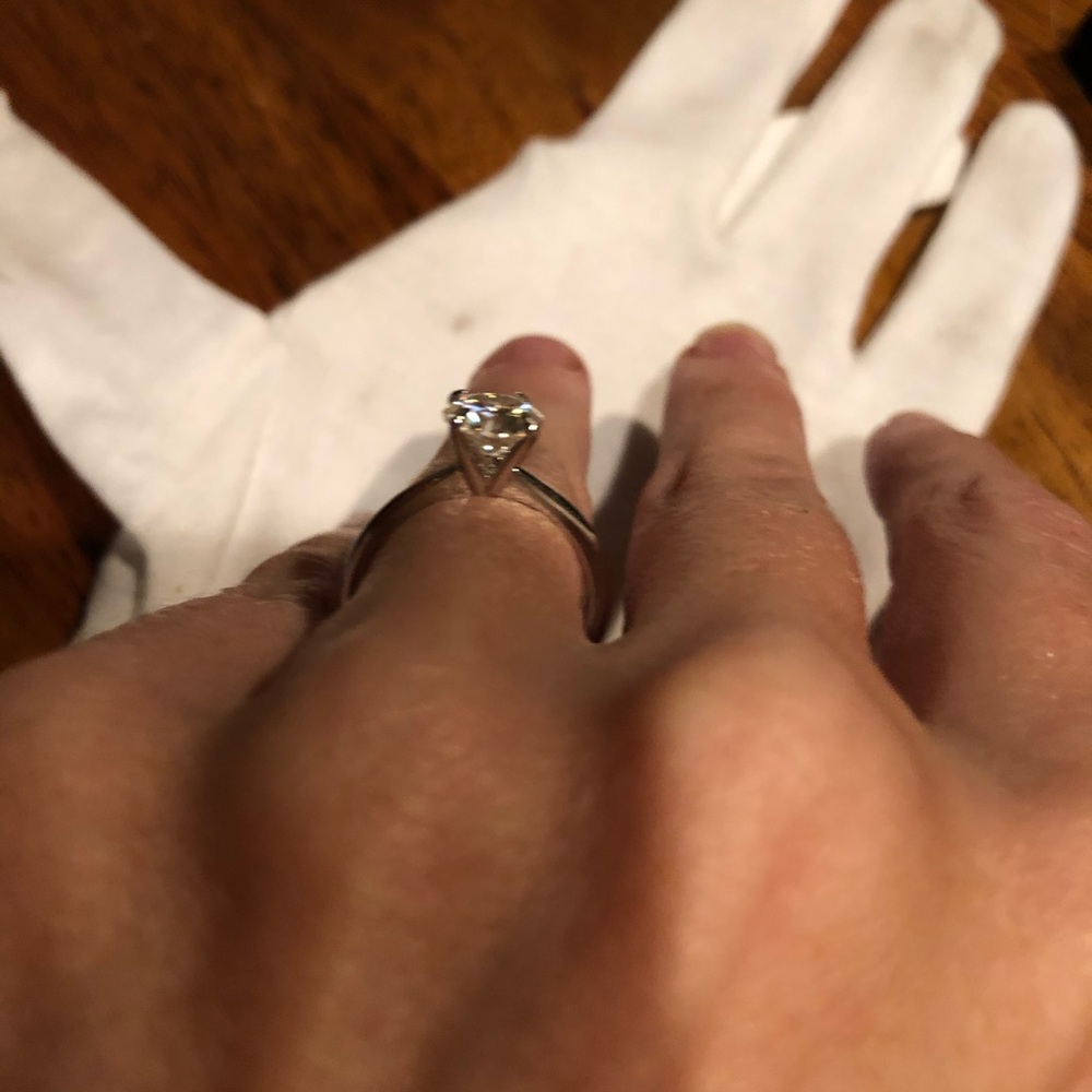 2ct D, VVS1 Moissanite Solitare Ring - Picture 10 of 14